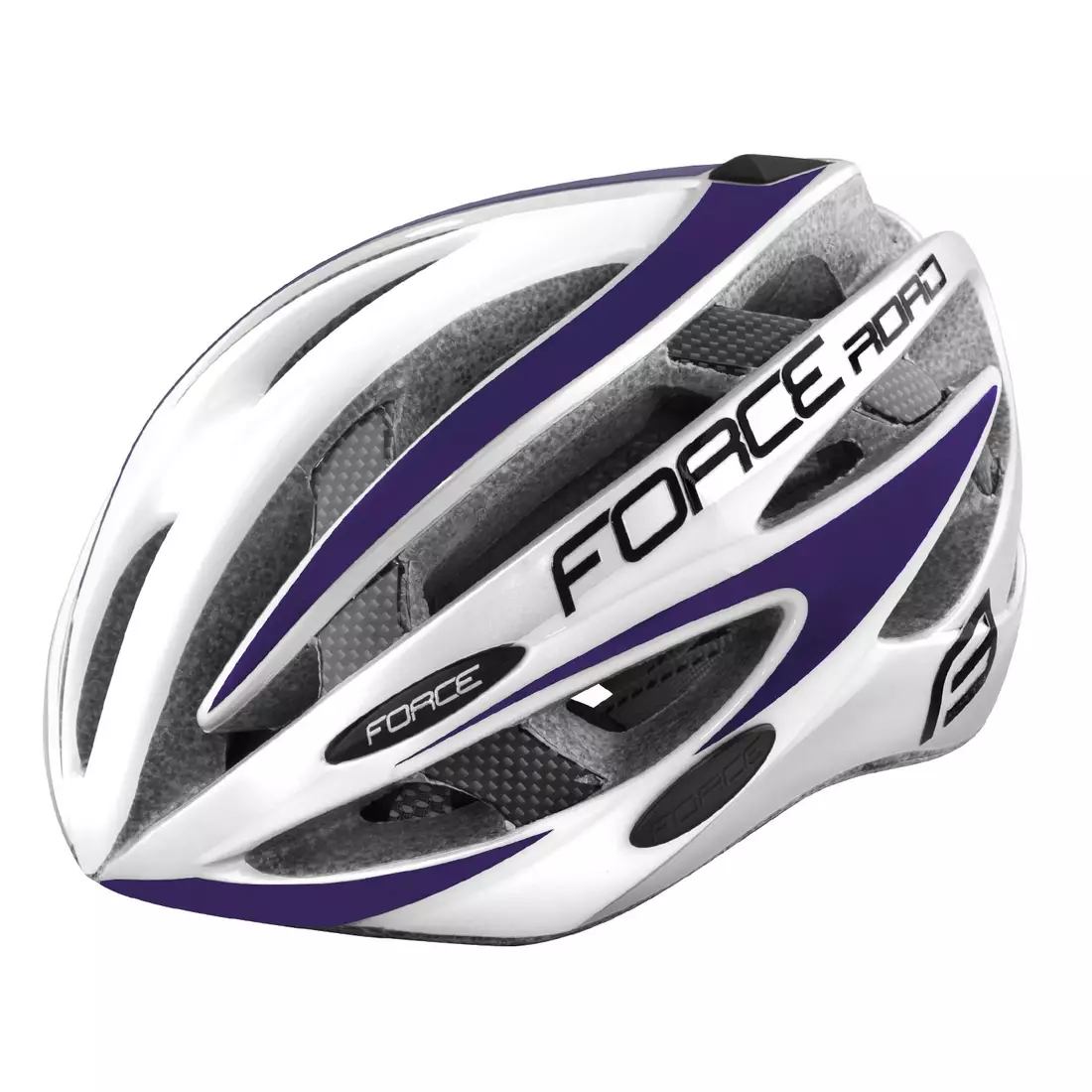 FORCE kerékpáros sisak ROAD white/purple 9026195