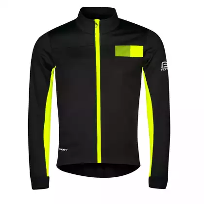 FORCE férfi kabát FROST softshell, fekete-fluo 900021