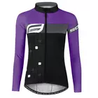 FORCE női kerékpáros mez SQUARE LADY black/purple 9001433