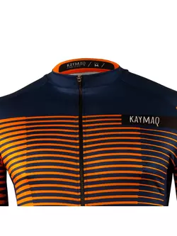 KAYMAQ M66 RACE férfi rövid ujjú kerékpáros mez narancs
