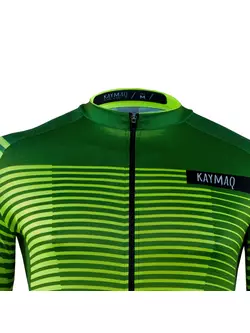 KAYMAQ M66 RACE férfi rövid ujjú kerékpáros mez, zöld