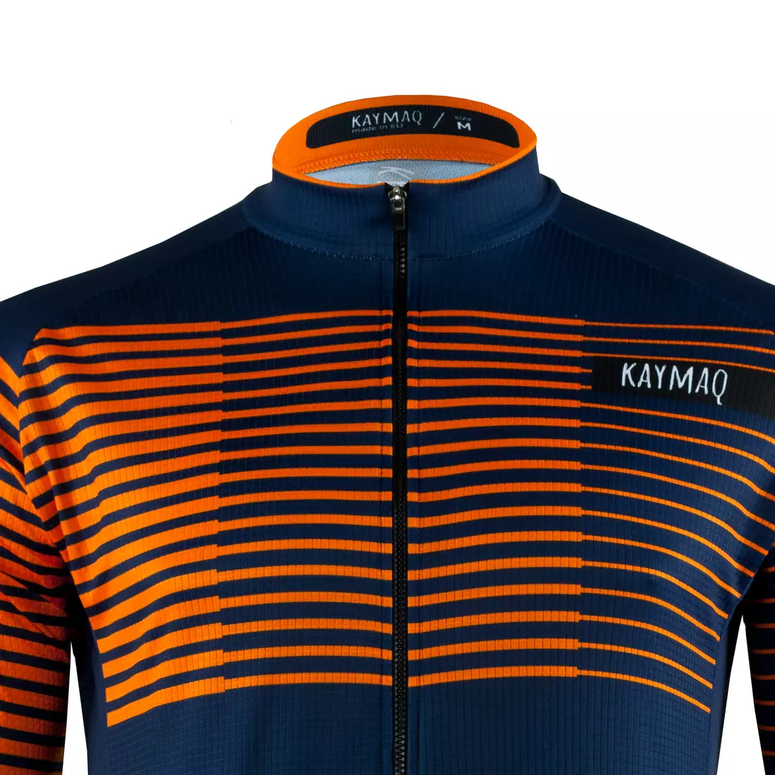 [Set] KAYMAQ DESIGN M66 férfi kerékpáros pulóver sötétkék + KAYMAQ M66 RACE férfi rövid ujjú kerékpáros mez narancs