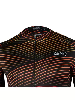 [Set] KAYMAQ M52 RACE férfi kerékpáros mez rövid ujjú + KAYMAQ DESIGN KYB-0012 férfi nadrágtartó, nadrágtartóval, szín: fekete