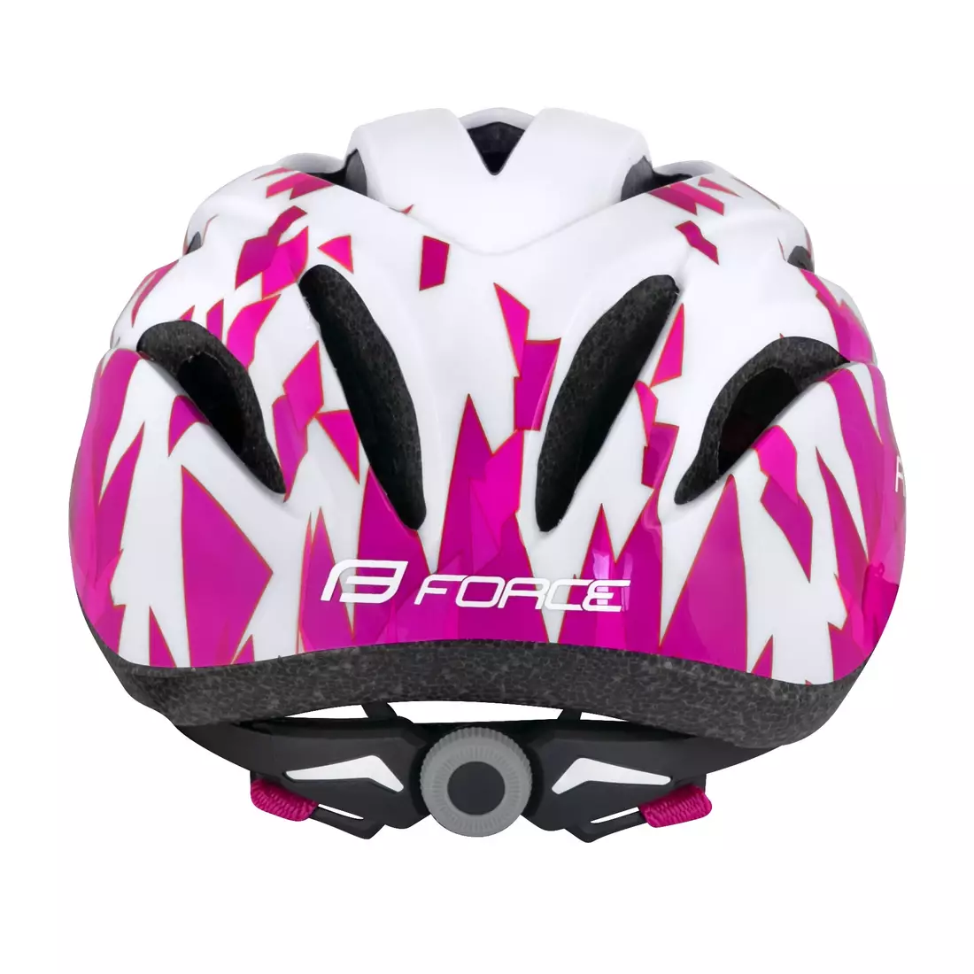 FORCE Gyermek kerékpáros sisak ANT, fehér és rózsaszín, 902631