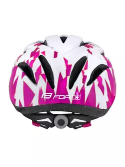 FORCE Gyermek kerékpáros sisak ANT, fehér és rózsaszín, 902631