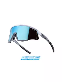 FORCE SONIC kerékpáros / sport szemüveg, fehér és szürke