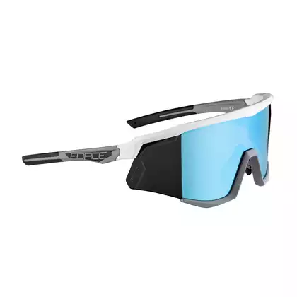 FORCE SONIC kerékpáros / sport szemüveg, fehér és szürke