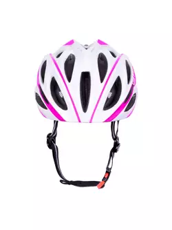FORCE kerékpáros sisak BULL, fehér és rózsaszín, 902906