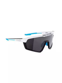 FORCE kerékpáros / sport szemüveg APEX, fehér és szürke, 910891