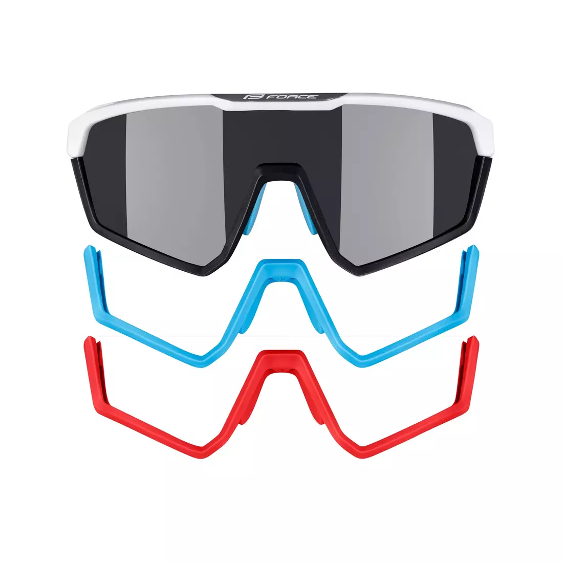 FORCE kerékpáros / sport szemüveg APEX, fehér és szürke, 910891