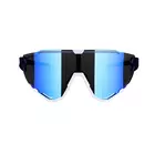 FORCE kerékpáros / sport szemüveg CREED kék és fehér, 91183