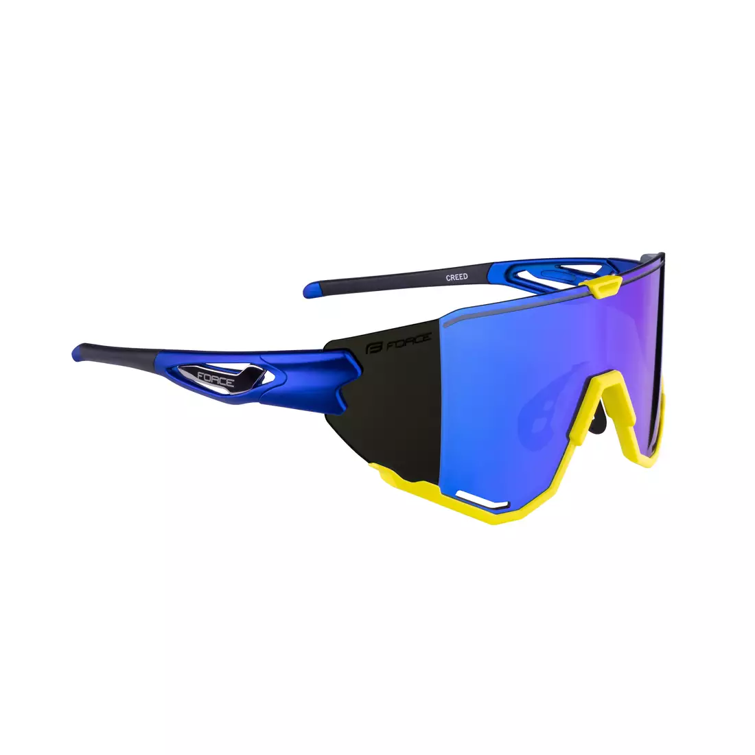 FORCE kerékpáros / sport szemüveg CREED kék - fluo, 91184