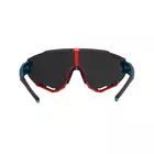 FORCE kerékpáros / sport szemüveg CREED piros kék, 91179