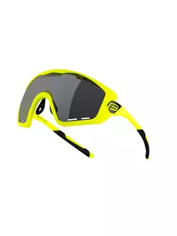FORCE kerékpáros / sport szemüveg OMBRO PLUS fluo mat, 91121