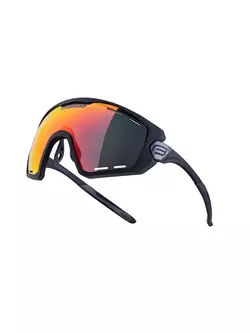 FORCE kerékpáros / sport szemüveg OMBRO PLUS mattfekete 91106