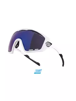 FORCE kerékpáros / sport szemüveg OMBRO PLUS white 91110