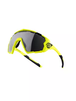 FORCE kerékpáros / sport szemüveg OMBRO fluo mat, 91140