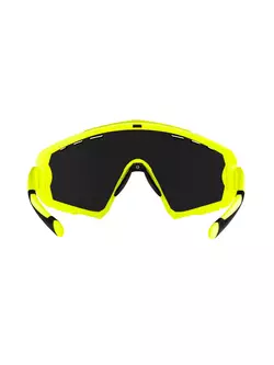 FORCE kerékpáros / sport szemüveg OMBRO laser lens fluo mat 91141