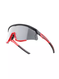 FORCE kerékpáros / sport szemüveg SONIC, Fotokróm, fekete és piros, 910957