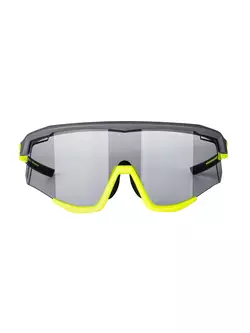 FORCE kerékpáros / sport szemüveg SONIC, fotokróm, szürke-fluo,s 910958