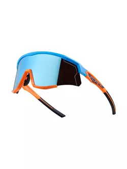 FORCE kerékpáros / sport szemüveg SONIC, kék-narancs, 910955