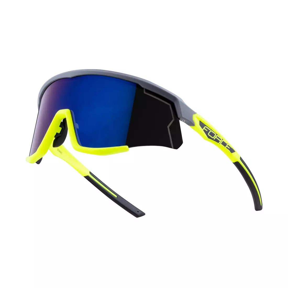 FORCE kerékpáros / sport szemüveg SONIC, szürke-fluo, 910954