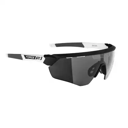 FORCE napszemüveg ENIGMA, fekete -fehér matt, fekete lencsék 91162