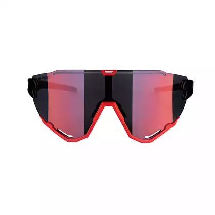 FORCE kerékpáros / sport szemüveg CREED fekete és piros, 91180