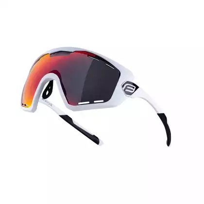 FORCE kerékpáros / sport szemüveg OMBRO PLUS fehér matt, 91112