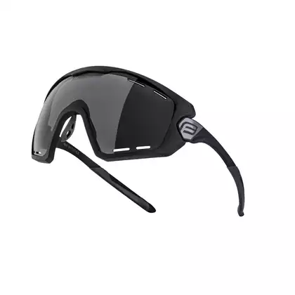 FORCE kerékpáros / sport szemüveg OMBRO PLUS mattfekete, 91105