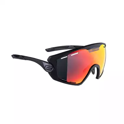 FORCE kerékpáros / sport szemüveg OMBRO PLUS mattfekete 91106