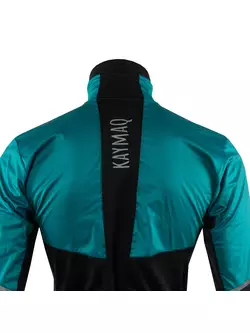 KAYMAQ JWS-004 férfi téli kerékpáros kabát softshell kék fekete