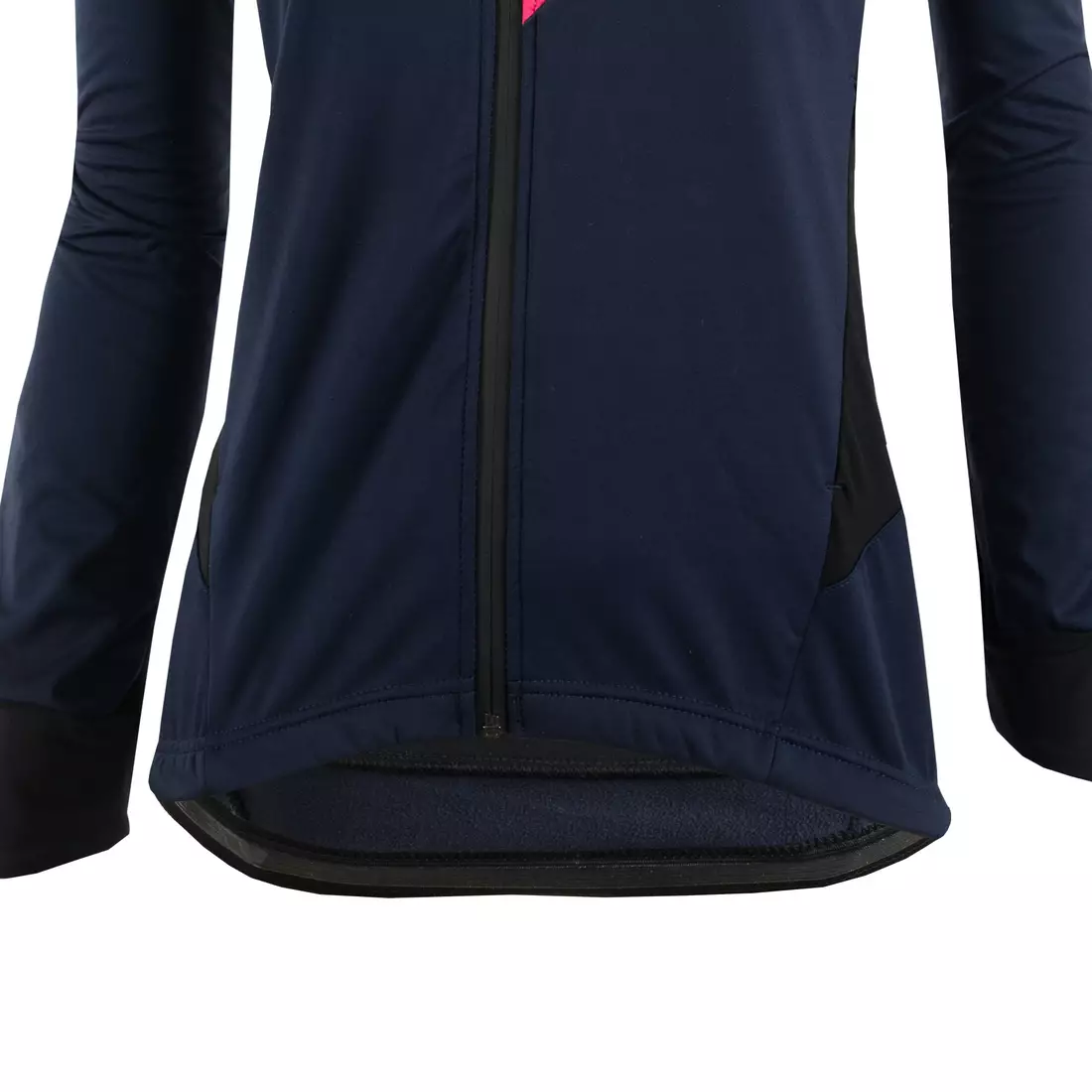 KAYMAQ JWSW-100 női téli softshell kerékpáros kabát kék-fekete