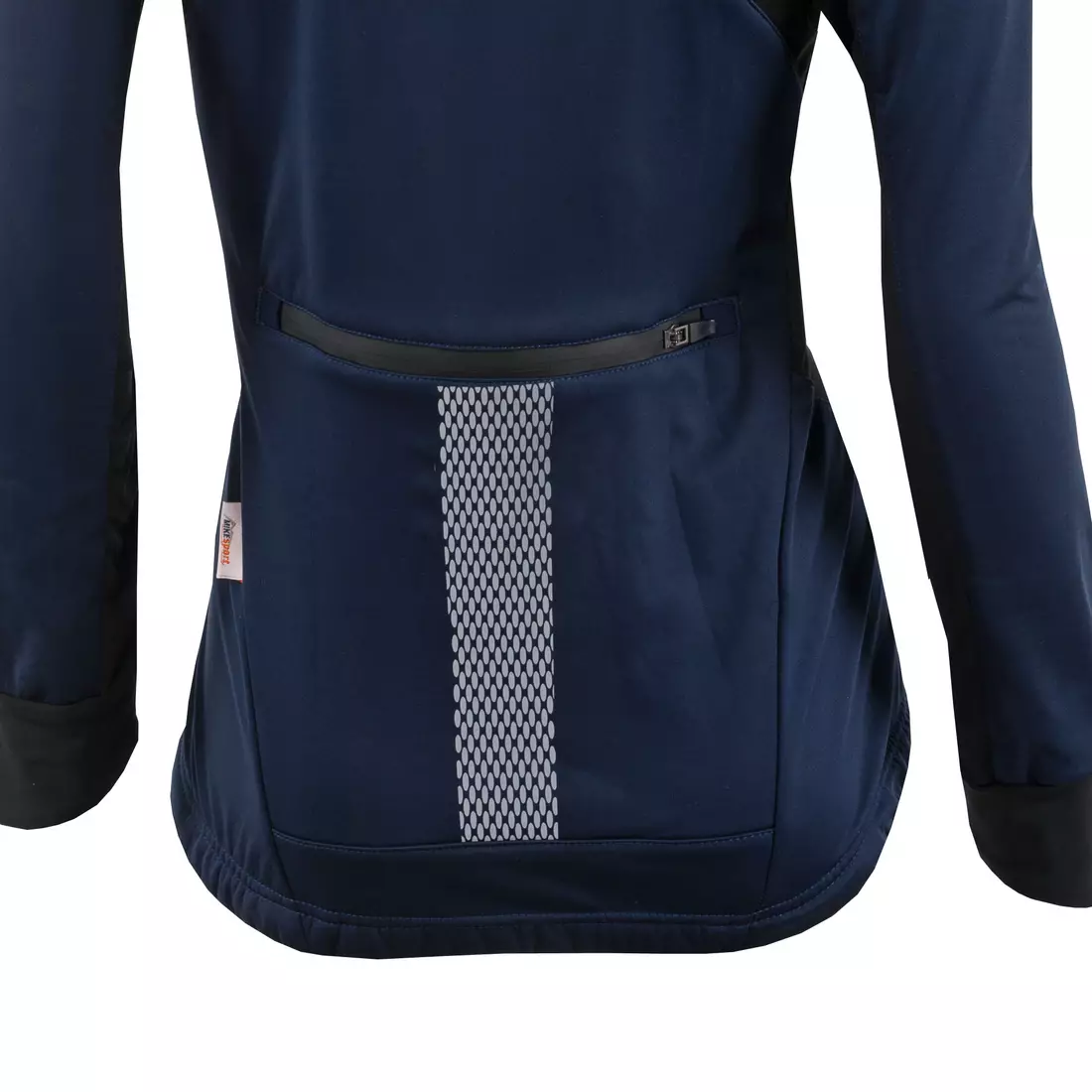 KAYMAQ JWSW-100 női téli softshell kerékpáros kabát kék-fekete