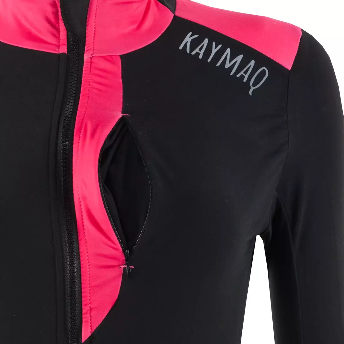 KAYMAQ KYQLSW-100 női kerékpáros mez fekete-rózsaszín