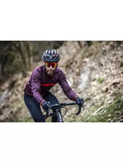 ROGELLI férfi kerékpáros pulóver STRIPE Bordeaux ROG351014