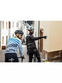 ROGELLI férfi kerékpáros pulóver STRIPE, fekete, ROG351011