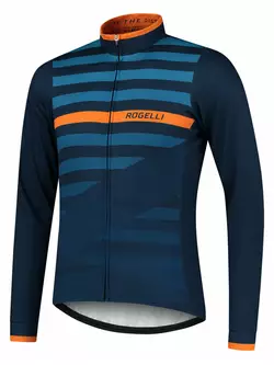 ROGELLI férfi kerékpáros pulóver STRIPE, kék, ROG351013