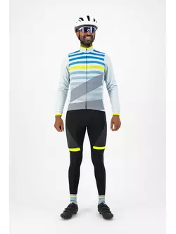 ROGELLI férfi kerékpáros pulóver STRIPE, szürke, ROG351012