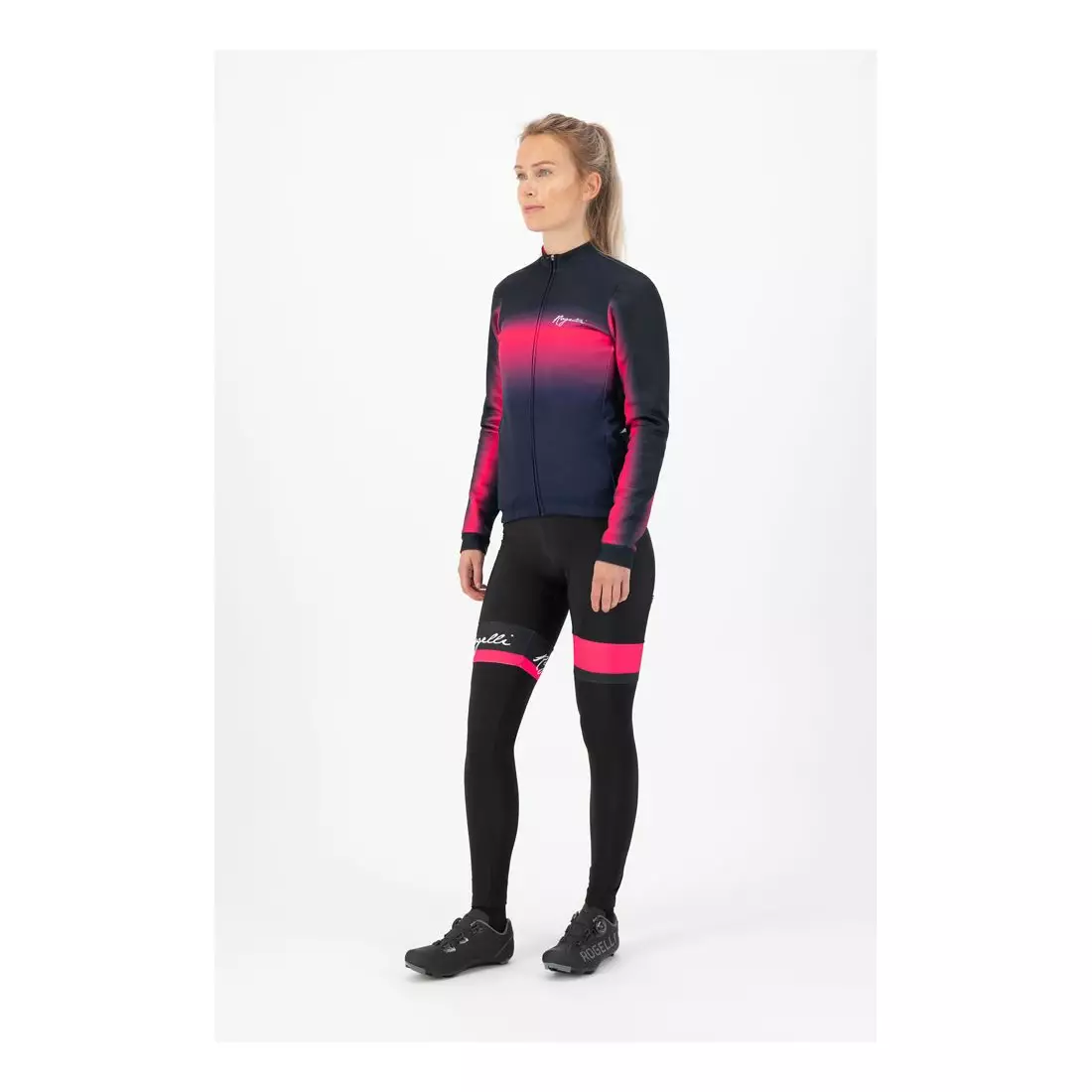 ROGELLI női téli kerékpáros kabát DREAM pink/navy blue ROG351093