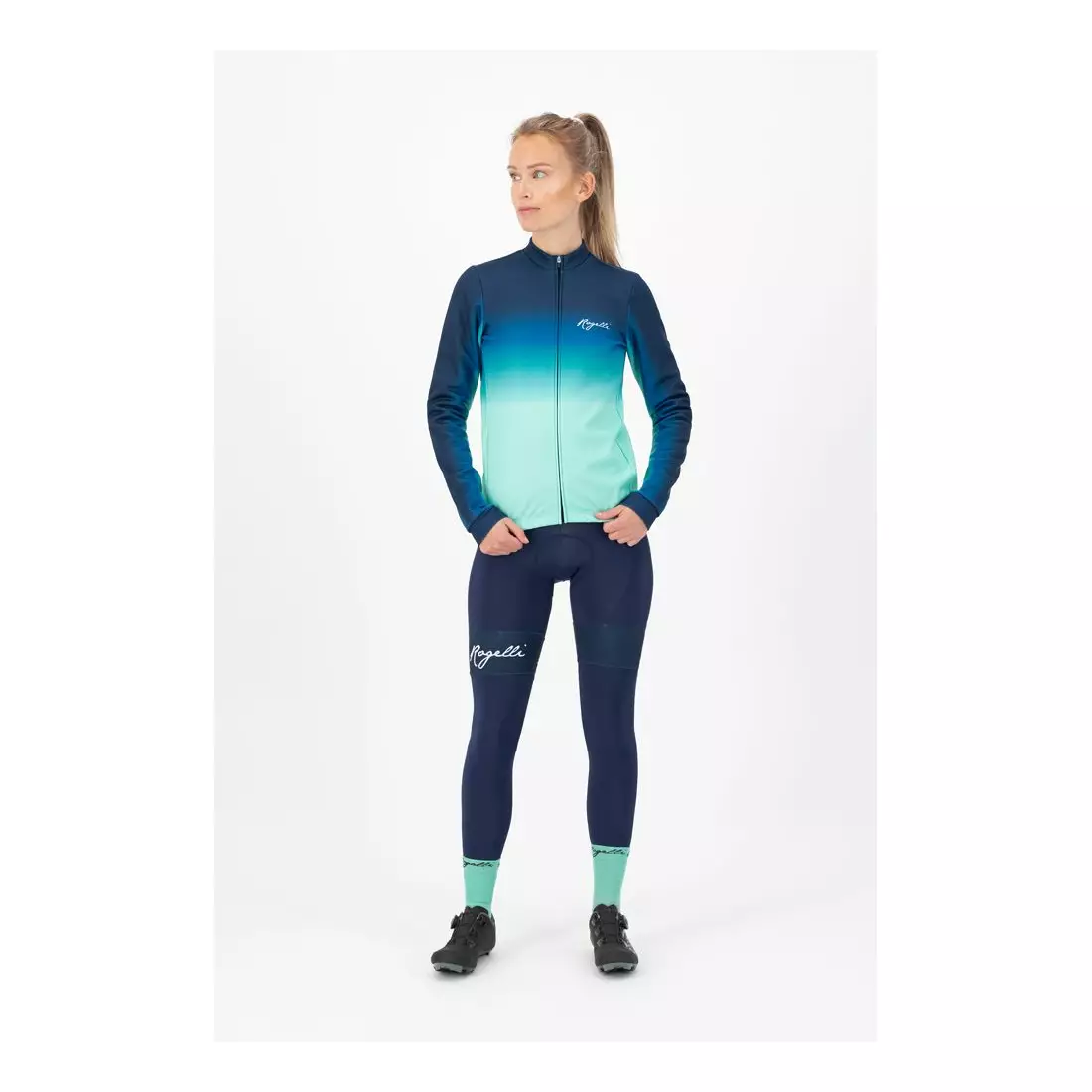 ROGELLI női téli kerékpáros kabát DREAM turquoise ROG351094