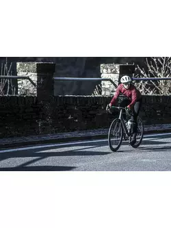 ROGELLI női téli kerékpáros kabát ESSENTIAL Bordeaux/Coral ROG351098