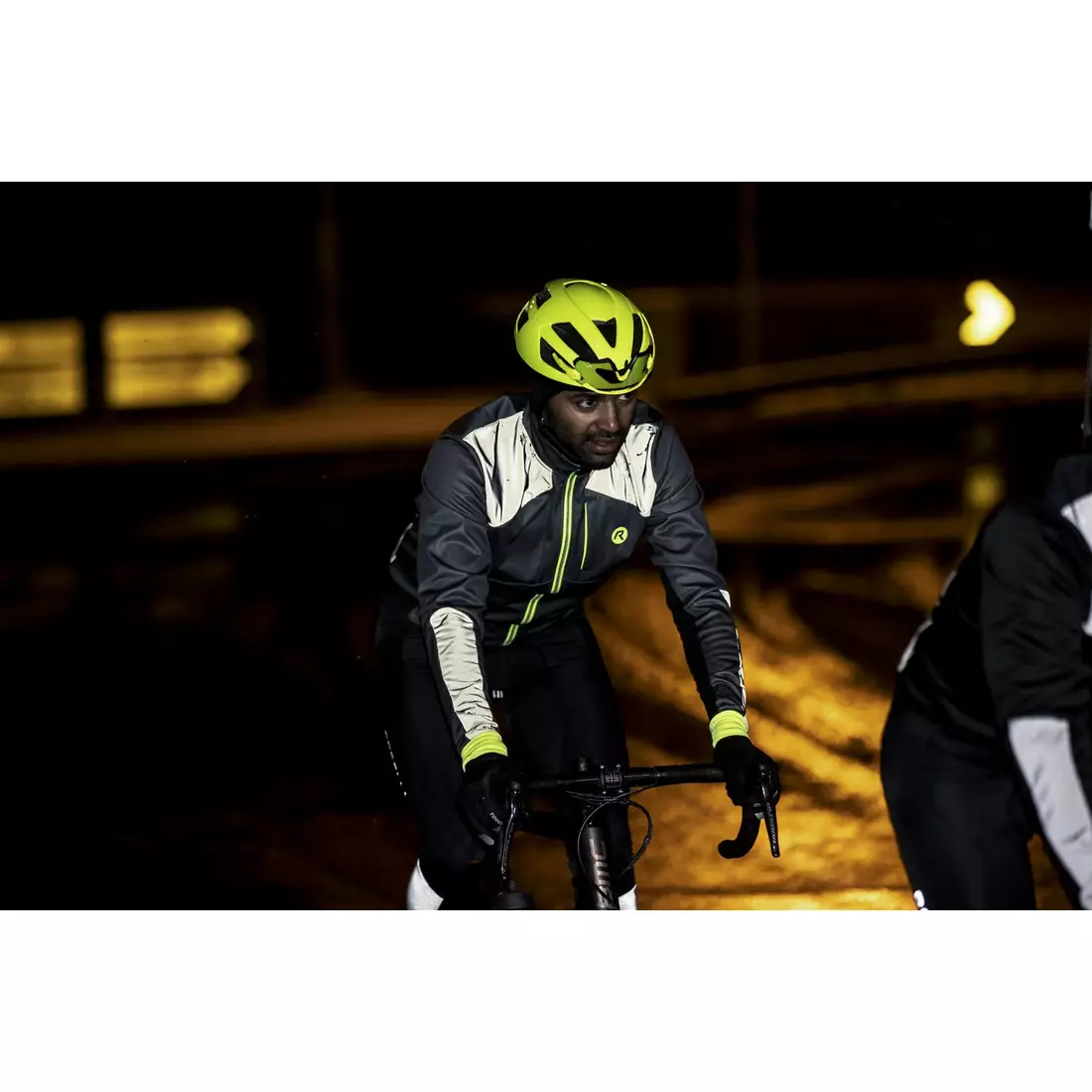ROGELLI téli kerékpáros kabát HI VIS fluo grey ROG351031.S