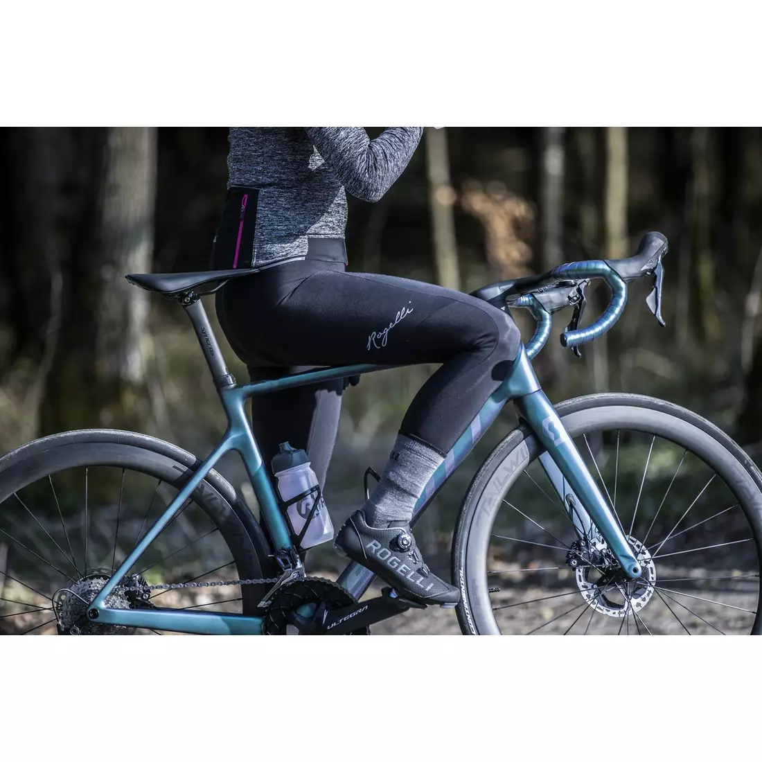 ROGELLI téli kerékpáros zokni WOOL grey ROG351052.36.39