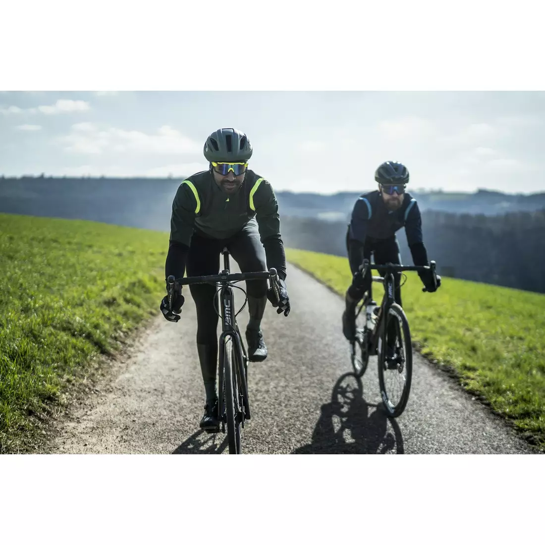 Rogelli Férfi könnyű kerékpáros kabát, softshell INFINITE, zöld, ROG351048
