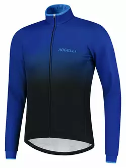Rogelli Férfi téli kerékpáros kabát HORIZON, fekete és kék, ROG351043