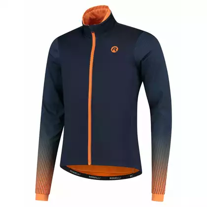Rogelli Férfi téli kerékpáros kabát, softshell TRACE, lila-narancs, ROG351035