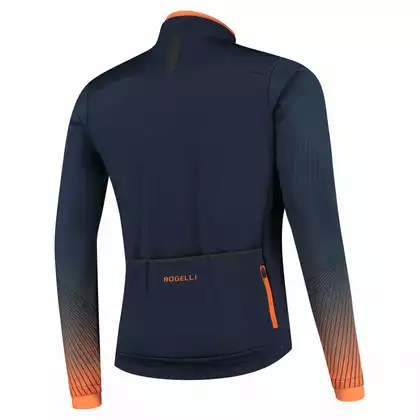 Rogelli Férfi téli kerékpáros kabát, softshell TRACE, narancs, ROG351035
