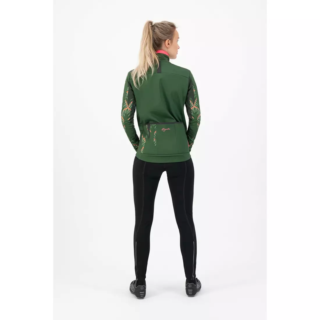Rogelli Női téli kerékpáros kabát VIVID, zöld, ROG351082