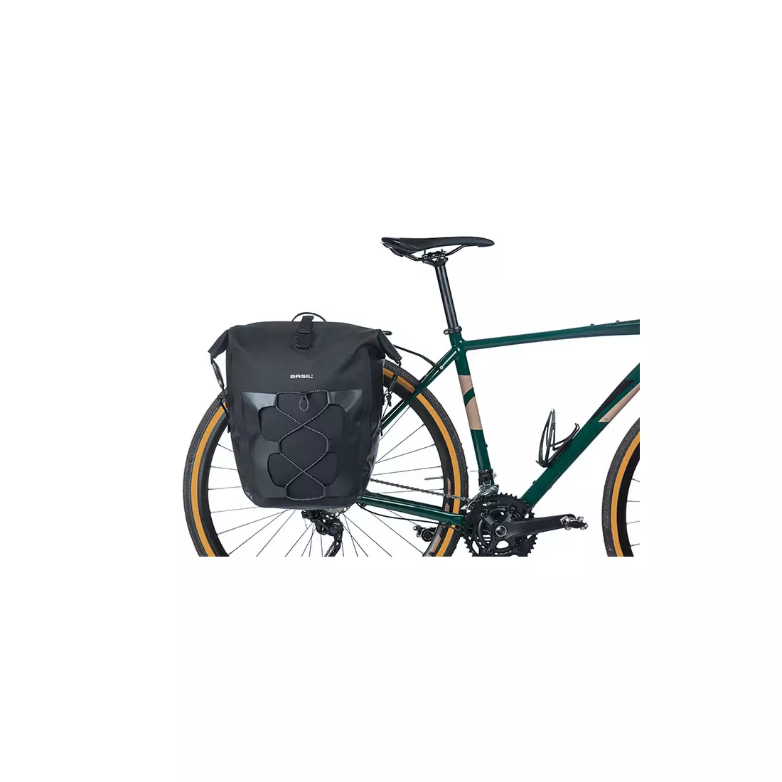 BASIL Egyszemélyes kerékpártáska NAVIGATOR WATERPROOF SINGLE BAG, 25-31L, black 18258
